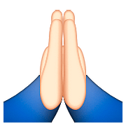 Emoji 🙏🏻 Mani Giunte: Carnagione Chiara su Apple iOS 9.3.