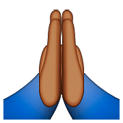 🙏🏾 Emoji Manos En Oración: Tono De Piel Oscuro Medio en Apple iOS 9.3.