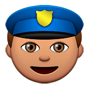 Emoji 👮🏽 Agente Di Polizia: Carnagione Olivastra su Apple iOS 9.3.
