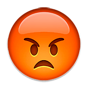 Emoji 😡 Broncio su Apple iOS 9.3.