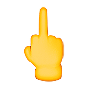 Emoji 🖕 Dito Medio su Apple iOS 9.3.