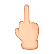 🖕🏻 Emoji Dedo Corazón Hacia Arriba: Tono De Piel Claro en Apple iOS 9.3.