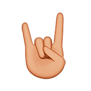 🤘🏼 Emoji Saudação Do Rock: Pele Morena Clara na Apple iOS 9.3.