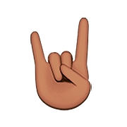 Emoji 🤘🏽 Segno Delle Corna: Carnagione Olivastra su Apple iOS 9.3.