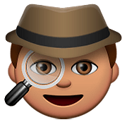 🕵🏽 Emoji Detektiv(in): mittlere Hautfarbe Apple iOS 9.3.