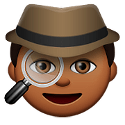 🕵🏾 Emoji Detektiv(in): mitteldunkle Hautfarbe Apple iOS 9.3.