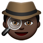 🕵🏿 Emoji Detective: Tono De Piel Oscuro en Apple iOS 9.3.