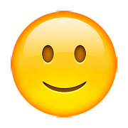 🙂 Emoji Rosto Levemente Sorridente na Apple iOS 9.3.