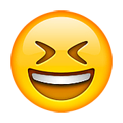 Emoji 😆 Sorriso A Bocca Aperta Con Occhi Chiusi su Apple iOS 9.3.