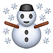 ☃️ Emoji Muñeco De Nieve Con Nieve en Apple iOS 9.3.