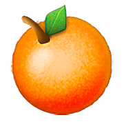 Émoji 🍊 Mandarine sur Apple iOS 9.3.