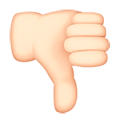 👎🏻 Emoji Pulgar Hacia Abajo: Tono De Piel Claro en Apple iOS 9.3.