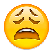 Emoji 😩 Faccina Esausta su Apple iOS 9.3.