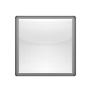 ◽ Emoji mittelkleines weißes Quadrat Apple iOS 9.3.