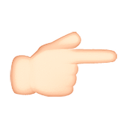👉🏻 Emoji nach rechts weisender Zeigefinger: helle Hautfarbe Apple iOS 9.3.
