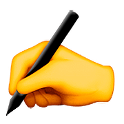 ✍️ Emoji Escrevendo à Mão na Apple iOS 9.3.
