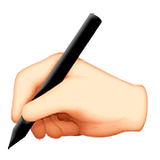✍🏻 Emoji Escrevendo à Mão: Pele Clara na Apple iOS 9.3.