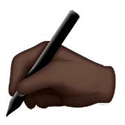 ✍🏿 Emoji Escrevendo à Mão: Pele Escura na Apple iOS 9.3.