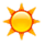 Émoji ☀️ Soleil sur Apple iPhone OS 2.2.