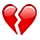 Émoji 💔 Cœur Brisé sur Apple iPhone OS 2.2.