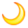 Émoji 🌙 Croissant De Lune sur Apple iPhone OS 2.2.