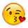 Emoji 😘 Faccina Che Manda Un Bacio su Apple iPhone OS 2.2.