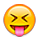 Emoji 😝 Faccina Con Un Gran Sorriso Che Mostra La Lingua su Apple iPhone OS 2.2.