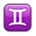 Emoji ♊ Segno Zodiacale Dei Gemelli su Apple iPhone OS 2.2.