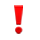 Emoji ❗ Punto Esclamativo Rosso su Apple iPhone OS 2.2.