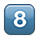 Émoji 8️⃣ Touches : 8 sur Apple iPhone OS 2.2.