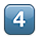 Émoji 4️⃣ Touches : 4 sur Apple iPhone OS 2.2.