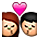 Emoji 💏 Bacio Tra Coppia su Apple iPhone OS 2.2.