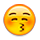 😚 Emoji küssendes Gesicht mit geschlossenen Augen Apple iPhone OS 2.2.