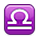 Emoji ♎ Segno Zodiacale Della Bilancia su Apple iPhone OS 2.2.