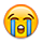 Émoji 😭 Visage Qui Pleure à Chaudes Larmes sur Apple iPhone OS 2.2.
