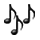 Emoji 🎶 Note Musicali su Apple iPhone OS 2.2.