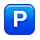 🅿️ Emoji Großbuchstabe P in blauem Quadrat Apple iPhone OS 2.2.