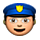 👮 Emoji Polizist(in) Apple iPhone OS 2.2.