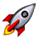 🚀 Emoji Cohete en Apple iPhone OS 2.2.