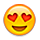 😍 Emoji Rosto Sorridente Com Olhos De Coração na Apple iPhone OS 2.2.