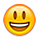 Emoji 😃 Faccina Con Un Gran Sorriso E Occhi Spalancati su Apple iPhone OS 2.2.