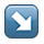 Émoji ↘️ Flèche Bas Droite sur Apple iPhone OS 2.2.