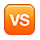 🆚 Emoji Großbuchstaben VS in orangefarbenem Quadrat Apple iPhone OS 2.2.