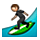 🏄 Emoji Persona Haciendo Surf en Apple iPhone OS 2.2.