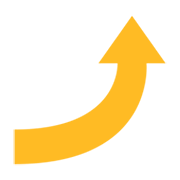 Emoji ⤴️ Freccia Curva In Alto su emojidex 1.0.14.