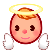 👼🏼 Emoji Bebé ángel: Tono De Piel Claro Medio en emojidex 1.0.14.