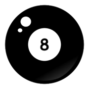 🎱 Emoji Bola Negra De Billar en emojidex 1.0.14.