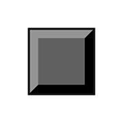 ◾ Emoji Cuadrado Negro Mediano-pequeño en emojidex 1.0.14.