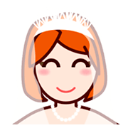 👰🏻 Emoji Novia Con Velo: Tono De Piel Claro en emojidex 1.0.14.