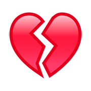 💔 Emoji Corazón Roto en emojidex 1.0.14.